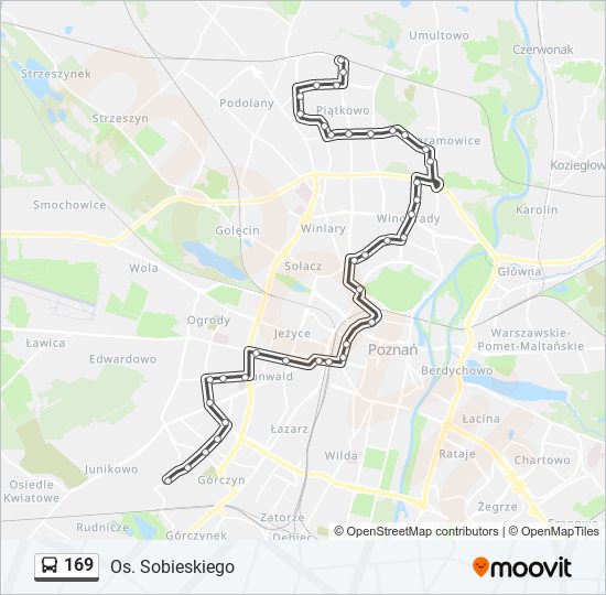 169 bus Line Map