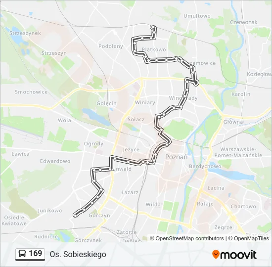 169 Bus Line Map