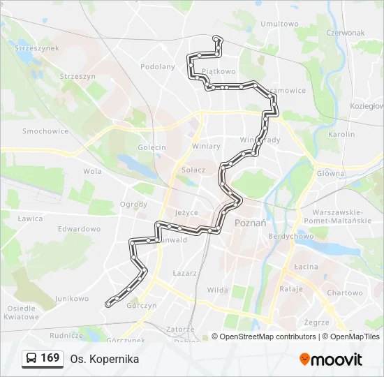 169 Bus Line Map