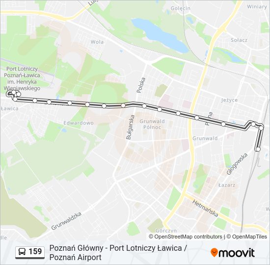 159 bus Line Map