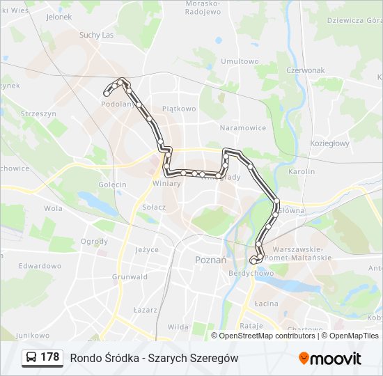 178 bus Line Map