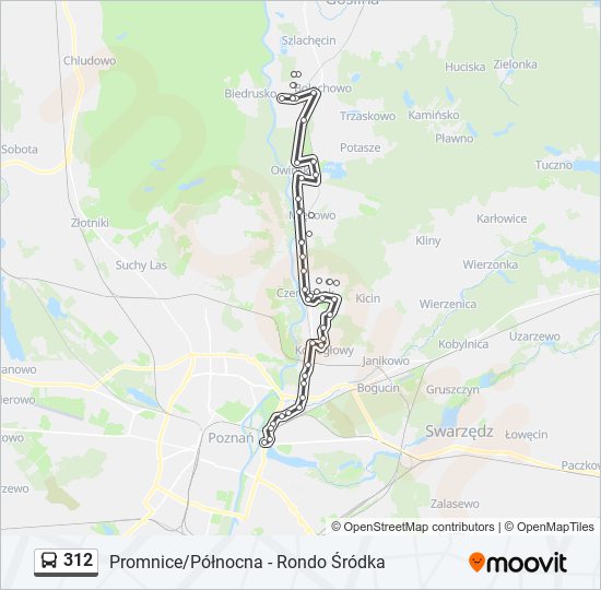 312 bus Line Map