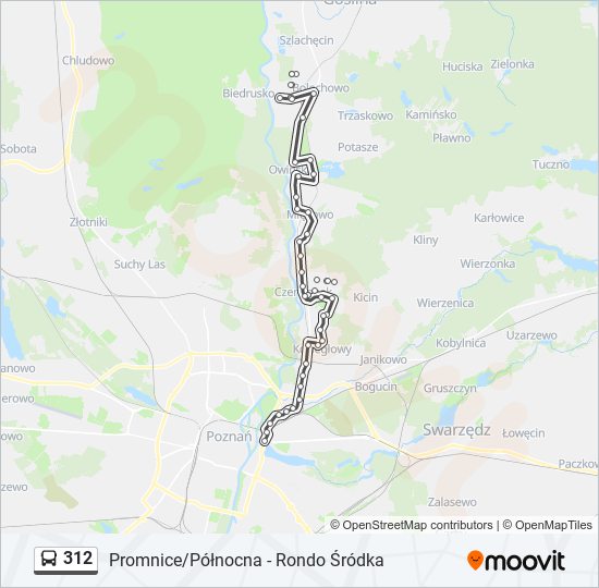 312 bus Line Map