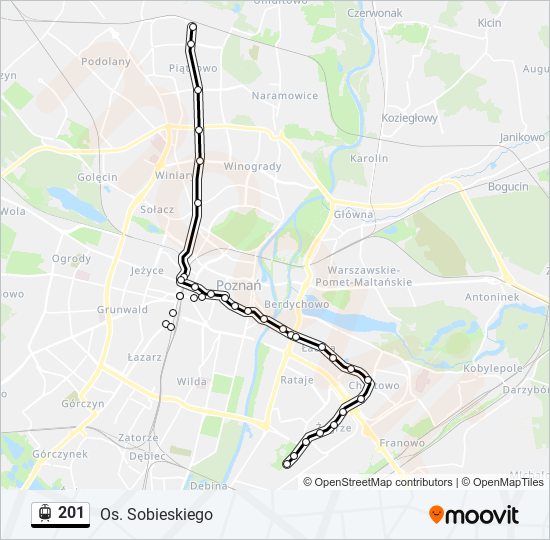 201 light rail Line Map