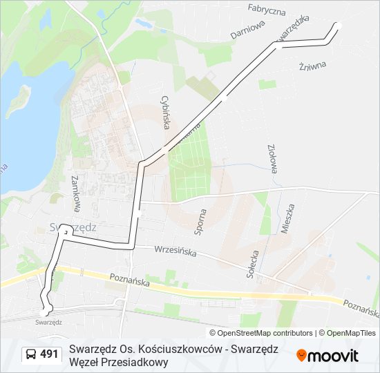 491 bus Line Map