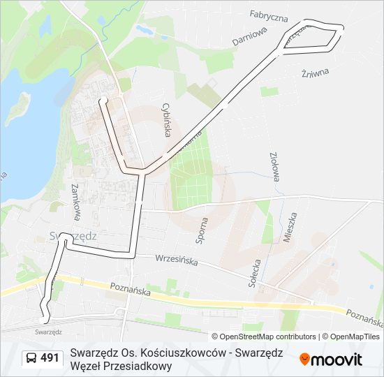 491 bus Line Map