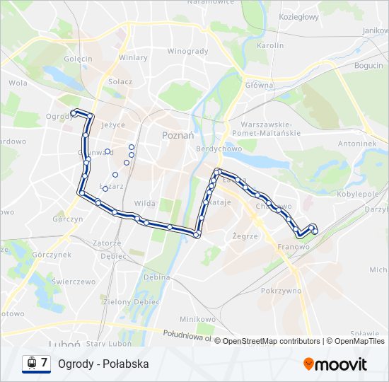 7 light rail Line Map