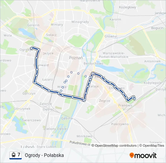 7 Light Rail Line Map
