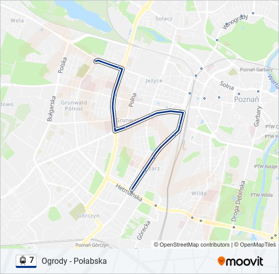 7 light rail Line Map