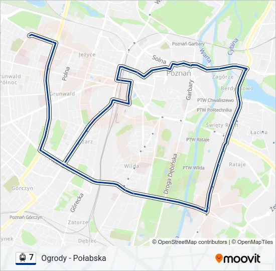 7 Light Rail Line Map