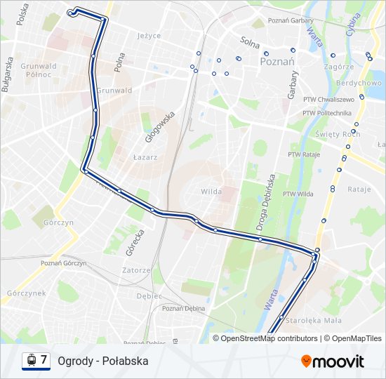 7 light rail Line Map