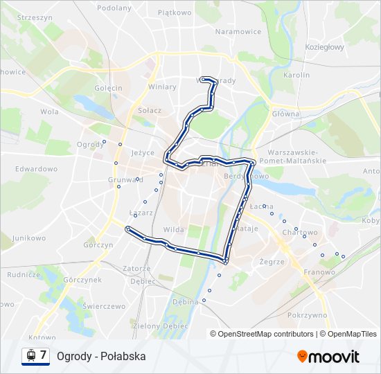 7 light rail Line Map