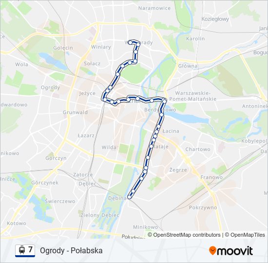 7 light rail Line Map