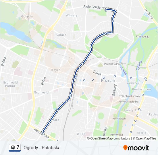 7 light rail Line Map