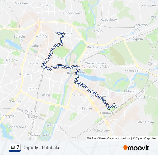 7 light rail Line Map