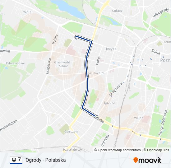 7 light rail Line Map