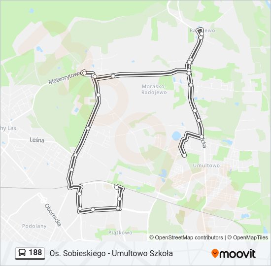 188 bus Line Map