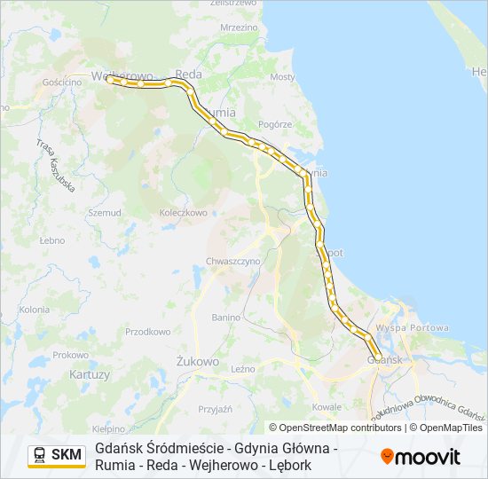 SKM train Line Map