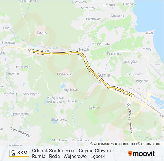 SKM train Line Map