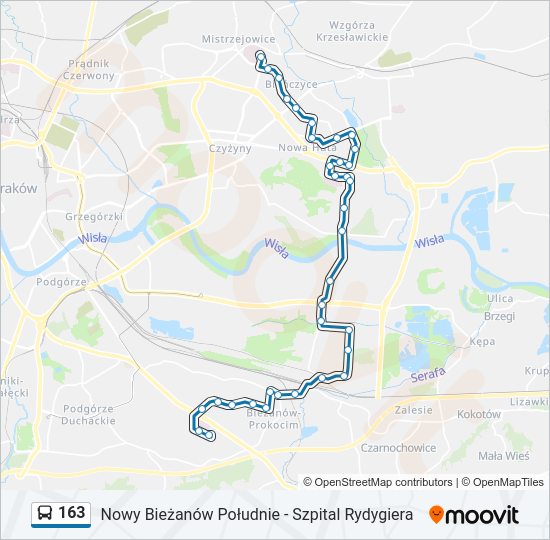 163 Bus Line Map