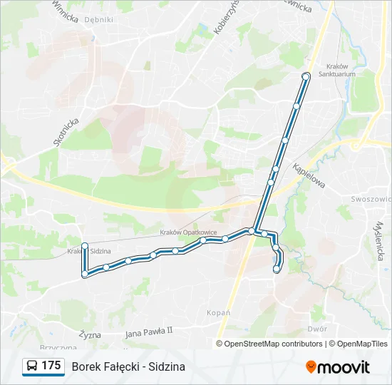 175 Bus Line Map