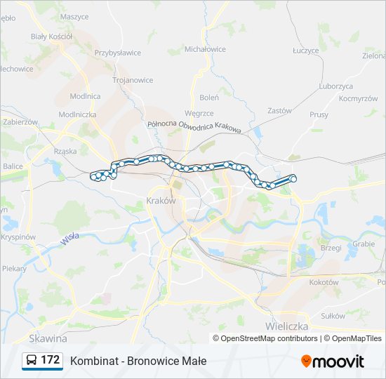 172 Bus Line Map