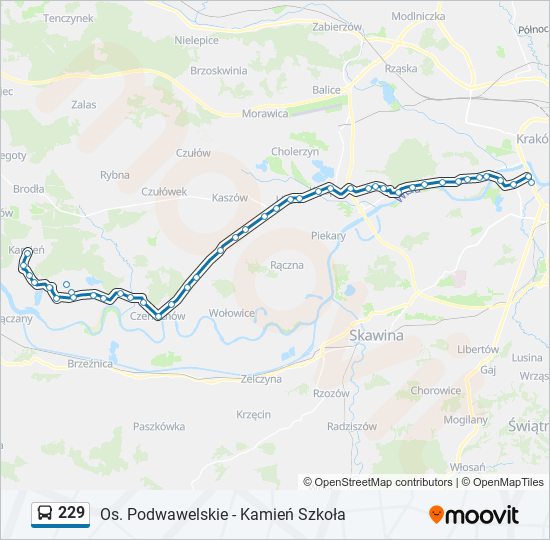 229 Bus Line Map