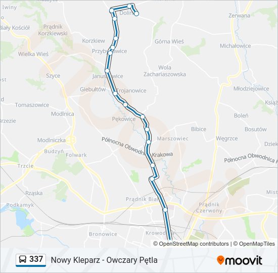 337 bus Line Map