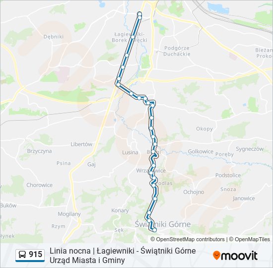 915 Bus Line Map