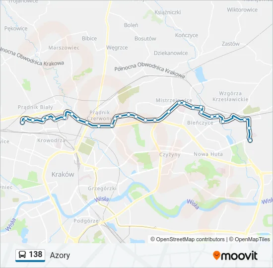 Автобус 138: карта маршрута
