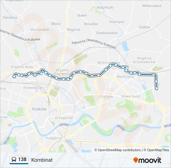 138 bus Line Map