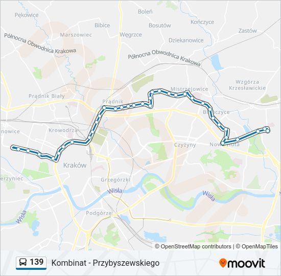 139 bus Line Map