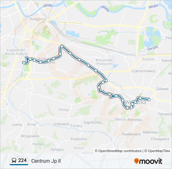 224 Bus Line Map