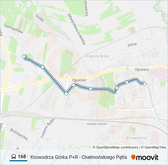 168 Bus Line Map