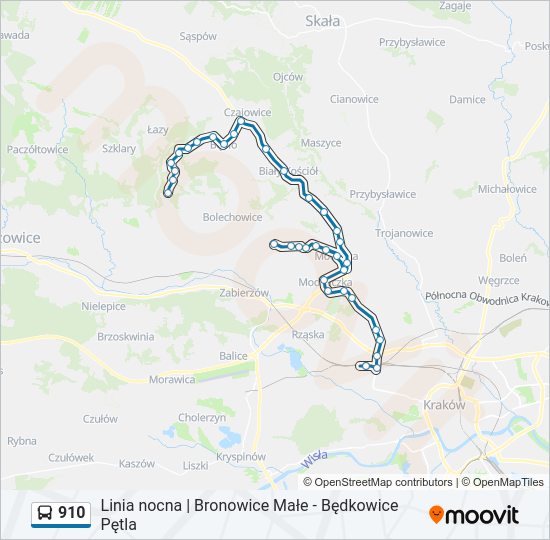 910 Bus Line Map