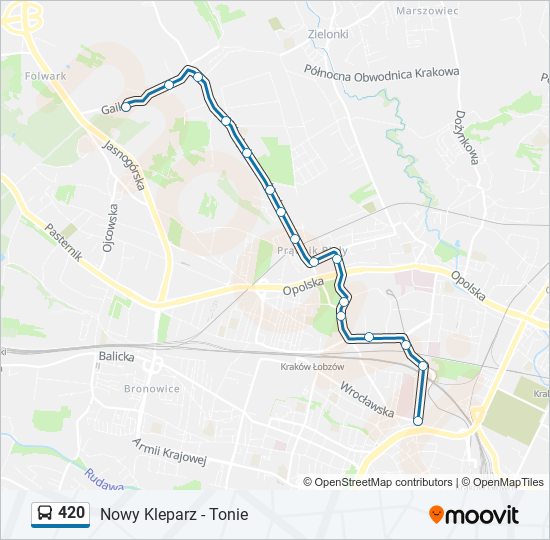 420 Bus Line Map