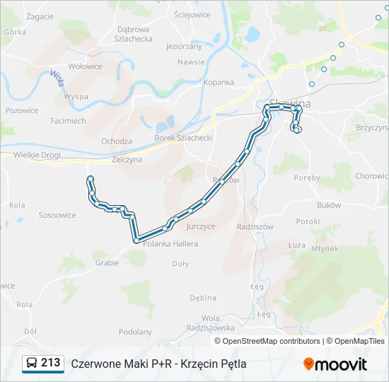213 Bus Line Map
