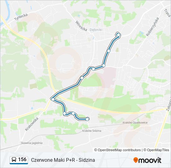 156 Bus Line Map