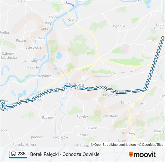 235 Bus Line Map