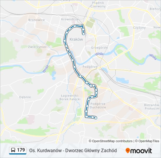 179 bus Line Map