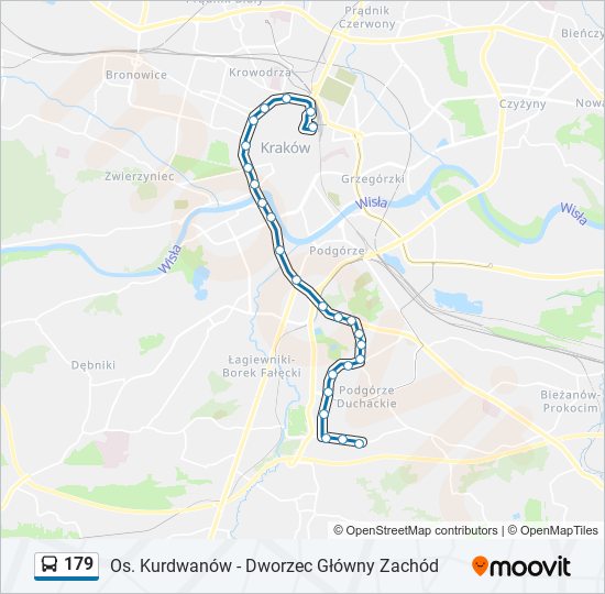 179 bus Line Map