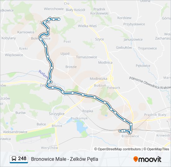 248 Bus Line Map