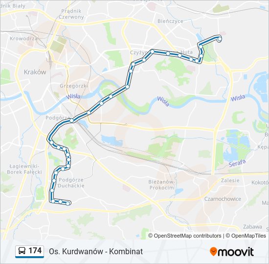 174 Bus Line Map