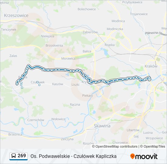 269 bus Line Map