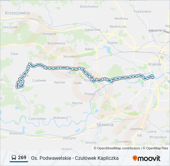 269 bus Line Map