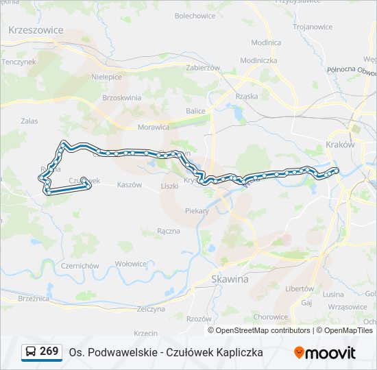 269 bus Line Map