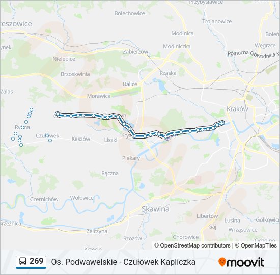 269 bus Line Map