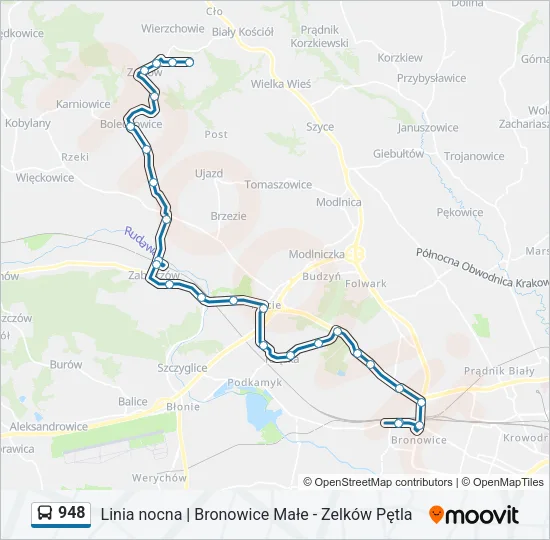 948 Bus Line Map