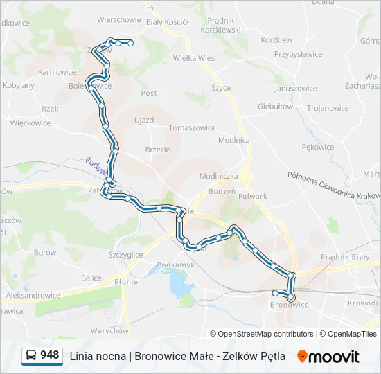 948 Bus Line Map