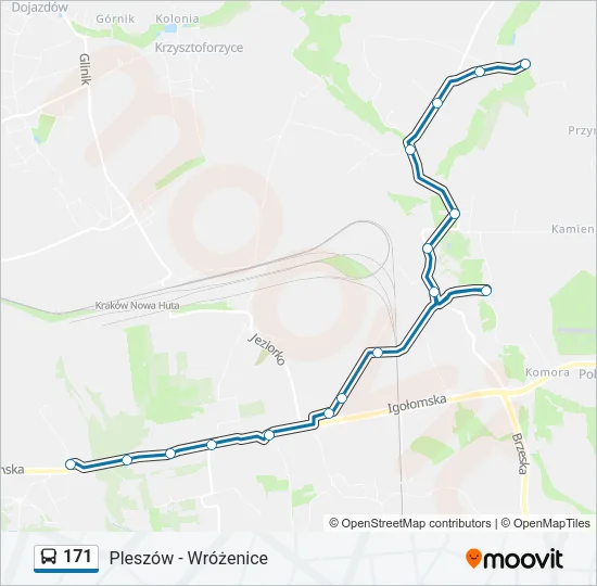 171 Bus Line Map